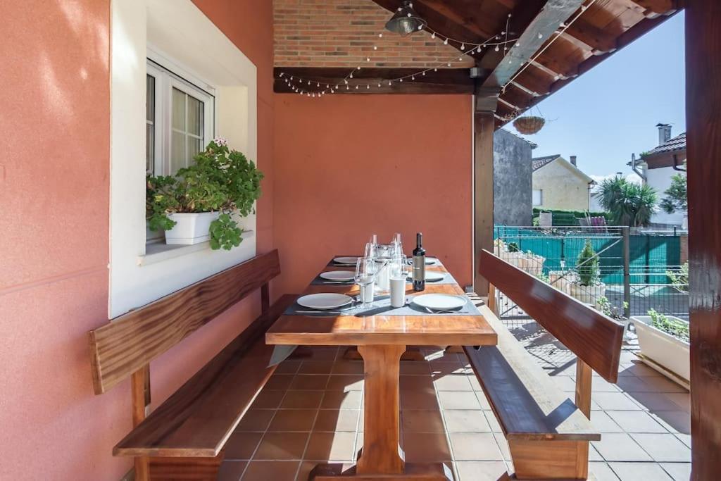 Chalet Junto A Playa De 苏安塞斯 外观 照片